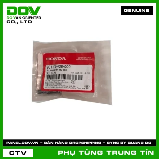 BU LÔNG TAY CÔN | 90113-438-000 | HONDA (CB150R, CB250 NIGHTHAWK, CB300R, CB500F, CB500X, CB650R, CBR500R, CBR650R, MSX 125, NX500, REBEL 1100, REBEL 300, REBEL 500) — 90113438000