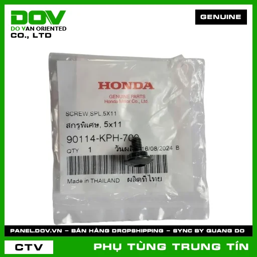 VÍT ĐẶC BIỆT 5X11 | 90114-KPH-700 | HONDA (CB150R, CB300R, CB500X, GOLDWING, NX500, REBEL 300, REBEL 500) — 90114KPH700