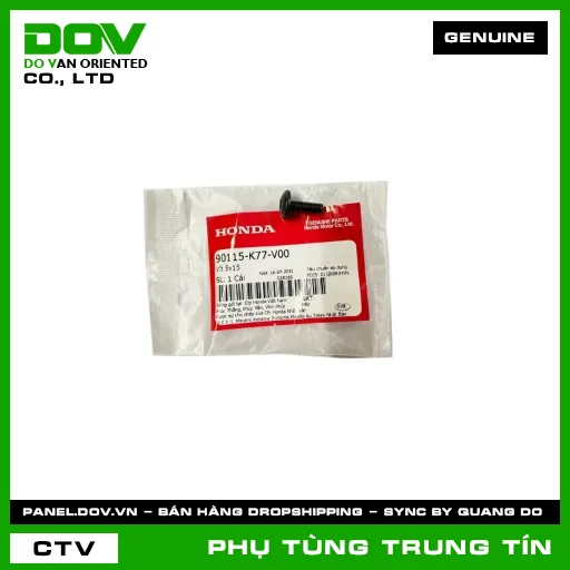 VÍT 5X15 | 90115-K77-V00 | HONDA (PCX, PCX 125/150, PCX 160, SH 125/150, VARIO 160) — 90115K77V00