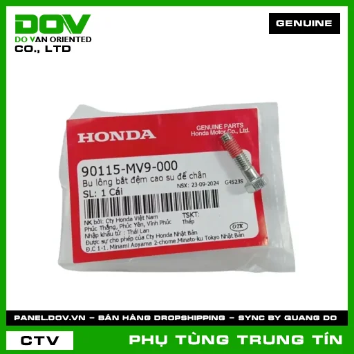 BU LÔNG BẮT ĐỆM CAO SU ĐỂ CHÂN | 90115-MV9-000 | HONDA (CB300R, CB500F, CB500X, CBR500R, MSX 125, NX500, WINNER R, WINNER X) — 90115MV9000