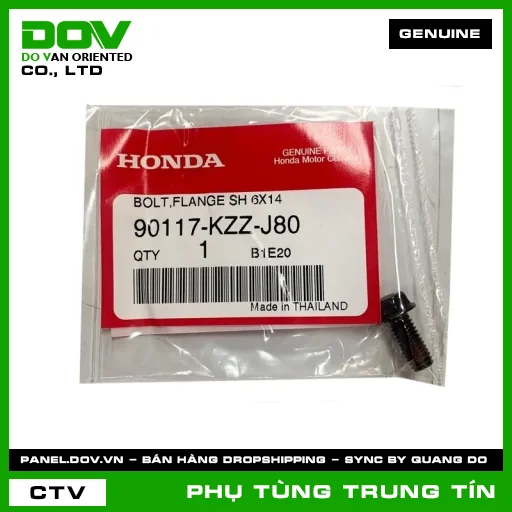 BU-LÔNG ĐẦU GỜ 6X14 | 90117-KZZ-J80 | HONDA (CB150R, CB300R, CB500X, NX500, WINNER X) — 90117KZZJ80
