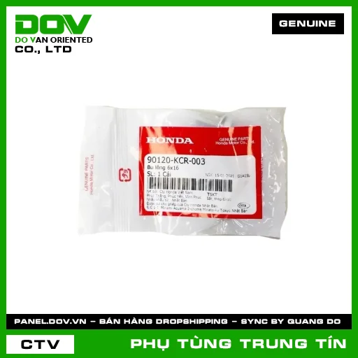 Bu-lông có vòng đệm 6x16 | 90120-KCR-003 | HONDA (CB1000R, CB150R, CB300R, CB500F, CB500X, CBR500R, GOLDWING, NX500, REBEL 300, REBEL 500, SH 125/150, SH 350, WINNER 150, WINNER R, WINNER X) — 90120KCR003