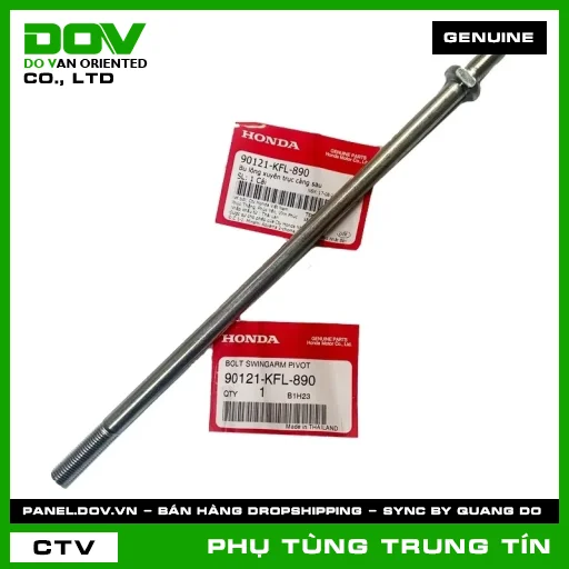 Bu lông xuyên trục càng sau | 90121-KFL-890 | HONDA — 90121KFL890