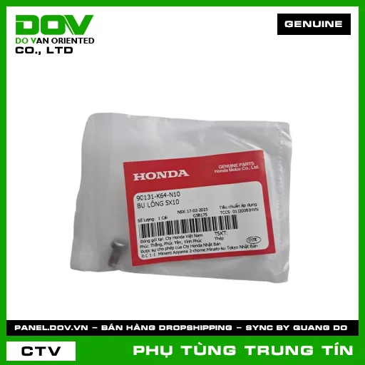 BU LÔNG 5X10 | 90131-K64-N10 | HONDA (ADV350, AIR BLADE 125/150, CB150R, CB300R, PCX 160, SH 125/150, SH 125/160, SH 350, SH MODE, WINNER X) — 90131K64N10