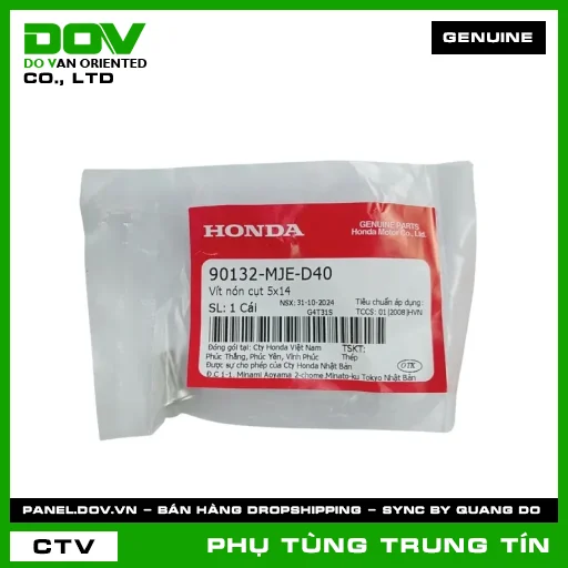VÍT NÓN CỤT 5X14 | 90132-MJE-D40 | HONDA (CB500X, CBR500R, GOLDWING, SUPER CUB C125, WINNER 150, WINNER R, WINNER X) — 90132MJED40