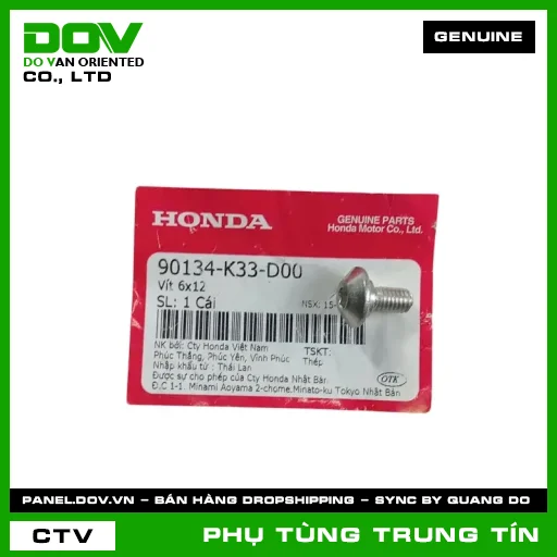 VÍT 6X12 | 90134-K33-D00 | HONDA (CB300R) — 90134K33D00