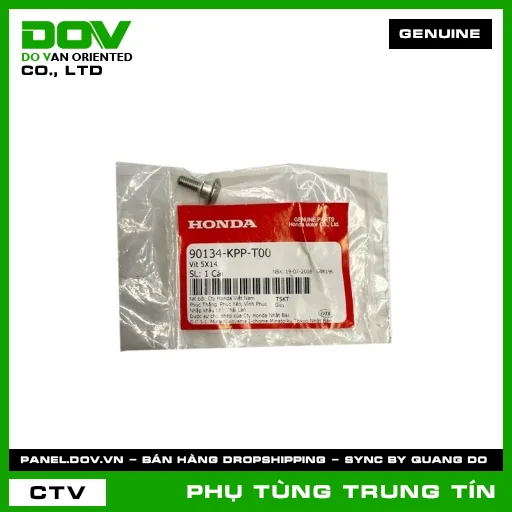 VÍT 5X14 | 90134-KPP-T00 | HONDA (ADV350, CB150R, CB300R, CB350 H'NESS, CB500F, CB500X, CB650R, CBR150R, CBR500R, CBR650R, MSX 125, NX500, REBEL 300, REBEL 500) — 90134KPPT00
