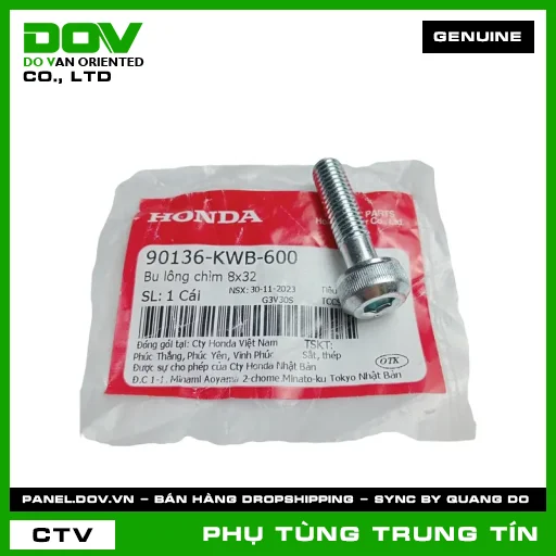 BU LÔNG CHÌM 8X32 | 90136-KWB-600 | HONDA (BLADE 110, WAVE ALPHA 110, WAVE RSX 110) — 90136KWB600
