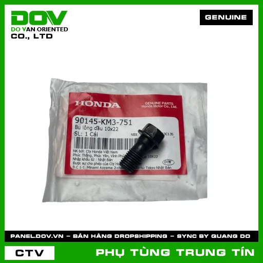 BU LÔNG DẦU 10X22 | 90145-KM3-751 | HONDA (FUTURE 125, FUTURE NEO, WAVE ALPHA, WAVE RSX 110) — 90145KM3751