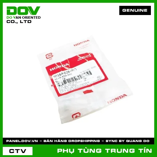 VÍT BẮT KHOÁ 6X12 | 90164-028-000 | HONDA (AIR BLADE 110, CB250 NIGHTHAWK, CLICK 110, FUTURE NEO, MSX 125, PCX, WAVE 100, WAVE ALPHA, WAVE RSX 110) — 90164028000