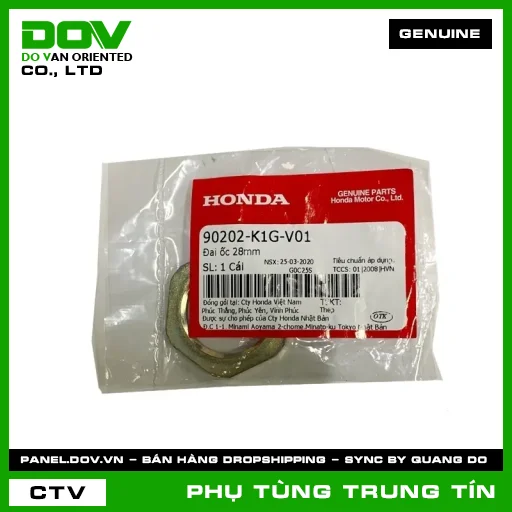ĐAI ỐC 28MM | 90202-K1G-V01 | HONDA (AIR BLADE 125/150, AIR BLADE 125/160, VISION 110) — 90202K1GV01