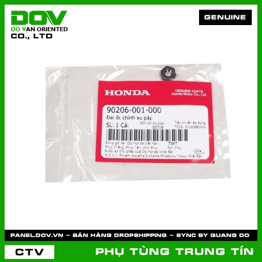 ĐAI ỐC CHỈNH XU PÁP | 90206-001-000 | HONDA (AIR BLADE 110, AIR BLADE 125, AIR BLADE 125/150, AIR BLADE 125/160, BLADE 110, CB250 NIGHTHAWK, CLICK 110, DREAM 110, FUTURE 125, FUTURE NEO, LEAD 125, MSX 125, PCX, PCX 125, PCX 125/150, PCX 160, SH 125/150, SH 125/160, SH MODE, SUPER CUB C125, SUPER DREAM, VARIO 160, VISION 110, WAVE 100, WAVE ALPHA, WAVE ALPHA 110, WAVE RSX 110) — 90206001000