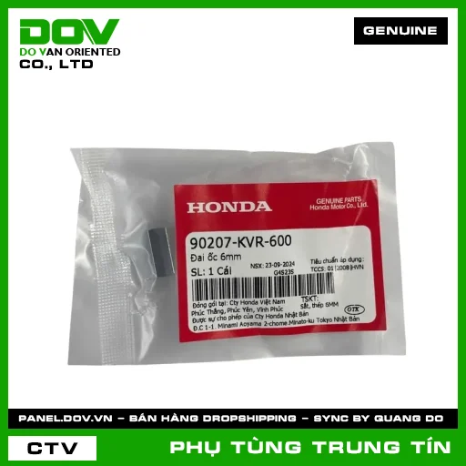 ĐAI ỐC 6MM | 90207-KVR-600 | HONDA (WAVE ALPHA) — 90207KVR600