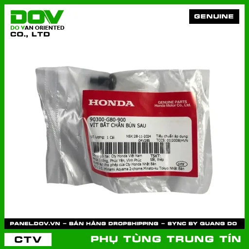VÍT BẮT CHẮN BÙN SAU | 90300-GB0-900 | HONDA (SUPER DREAM) — 90300GB0900