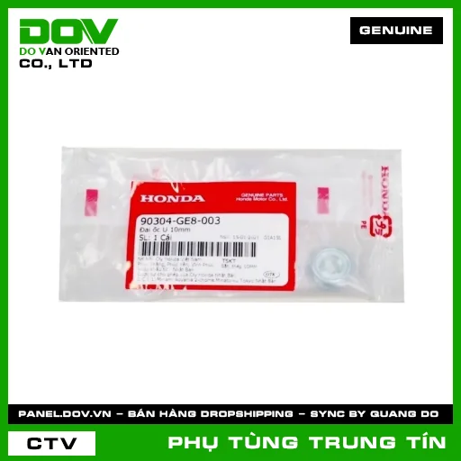 ĐAI ỐC U 10MM | 90304-GE8-003 | HONDA (CB250 NIGHTHAWK, CB500X, GOLDWING, NX500, PCX, SH 125/150, SUPER DREAM) — 90304GE8003