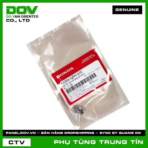 ĐAI ỐC MŨ CỔ ỐNG XẢ 6MM | 90304-GFM-970 | HONDA (LEAD 110) — 90304GFM970