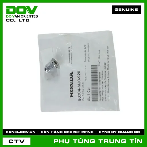 ĐAI ỐC MŨ 7MM | 90304-MJ0-920 | HONDA (AIR BLADE 125, AIR BLADE 125/150, AIR BLADE 125/160, LEAD 125, PCX, PCX 125, PCX 125/150, PCX 160, SH 125/150, SH 125/160, SH MODE, VARIO 160, VISION 110) — 90304MJ0920
