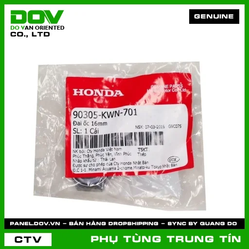 ĐAI ỐC 16MM | 90305-KWN-701 | HONDA (ADV350, PCX, PCX 125, PCX 125/150, SH 125/150, SH 350) — 90305KWN701