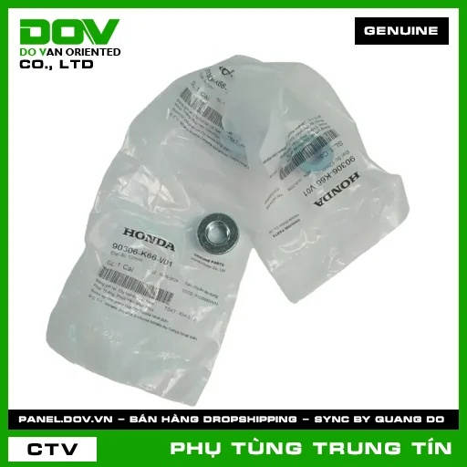 ĐAI ỐC 12MM | 90306-K66-V01 | HONDA (AIR BLADE 125/150, AIR BLADE 125/160, BLADE 110, FUTURE 125, LEAD 125, SH MODE, VISION 110, WAVE ALPHA 110, WAVE RSX 110) — 90306K66V01