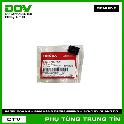 ĐAI ỐC KẸP 6MM | 90311-MT3-000 | HONDA (ADV350, AIR BLADE 125/160, CB150R, CB300R, CBR150R, PCX, PCX 125/150, PCX 160, SH 350, VARIO 160, VISION 110) — 90311MT3000