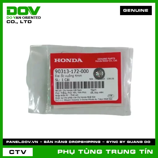ĐAI ỐC VUÔNG 4MM | 90313-172-000 | HONDA (SUPER DREAM) — 90313172000
