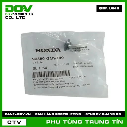 VÍT 6X14 | 90380-GM9-740 | HONDA (WAVE ALPHA) — 90380GM9740