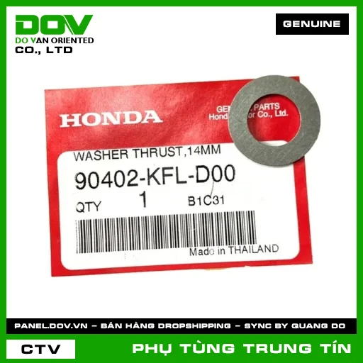 Đệm then hoa chặn 14mm | 90402-KFL-D00 | HONDA — 90402KFLD00