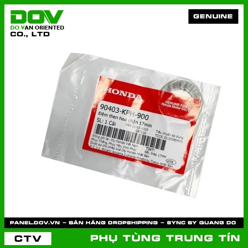 ĐỆM THEN HOA CHẶN 17MM | 90403-KPH-900 | HONDA (BLADE 110, DREAM 110, FUTURE 125, FUTURE NEO, MSX 125, SUPER CUB C125, WAVE ALPHA 110, WAVE RSX 110) — 90403KPH900
