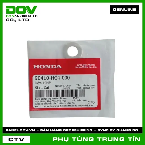 ĐỆM 10MM | 90410-HC4-000 | HONDA (SUPER DREAM, VISION 110, WAVE 100, WAVE ALPHA) — 90410HC4000