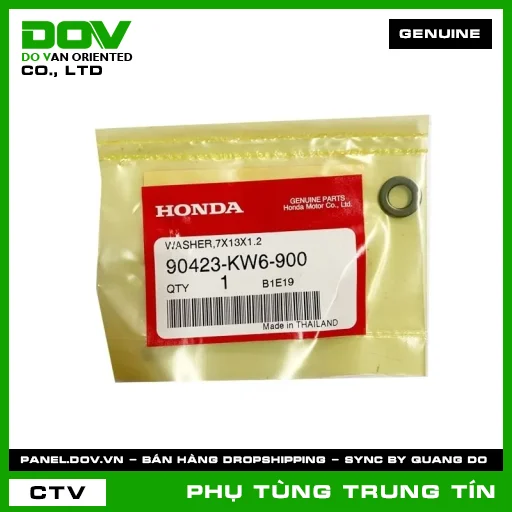 VÒNG ĐỆM 7X13X1.2 | 90423-KW6-900 | HONDA (CB150R, CB300R, CBR150R, REBEL 300, WINNER 150, WINNER R, WINNER X) — 90423KW6900