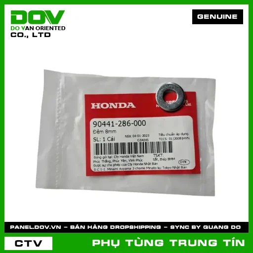 ĐỆM 8MM | 90441-286-000 | HONDA (FUTURE 125, FUTURE NEO, MSX 125, SUPER CUB C125) — 90441286000