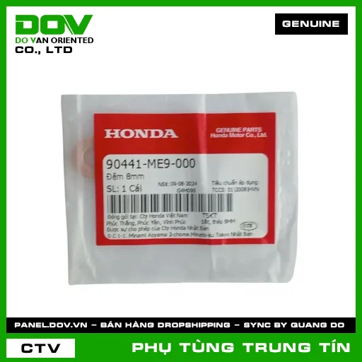ĐỆM 8MM | 90441-ME9-000 | HONDA (FUTURE 125, FUTURE NEO, GOLDWING, MSX 125, SUPER CUB C125) — 90441ME9000