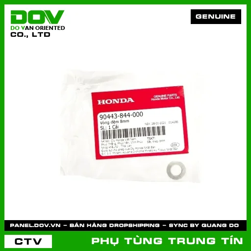 VÒNG ĐỆM 8MM | 90443-844-000 | HONDA (FUTURE 125, FUTURE NEO, SUPER CUB C125, SUPER DREAM) — 90443844000