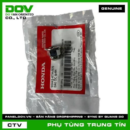 ĐAI ỐC 8MM | 90443-KTM-970 | HONDA (CB500X, CBR500R, FUTURE 125, FUTURE NEO, MSX 125, SUPER CUB C125) — 90443KTM970