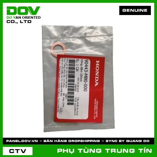 VÒNG ĐỆM 10MM | 90443-MB0-000 | HONDA (CB350 H'NESS, FUTURE 125, GOLDWING, MSX 125, REBEL 1100, SUPER CUB C125, VISION 110, WAVE RSX 110) — 90443MB0000