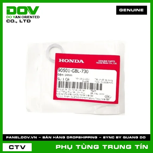 Đệm 14mm | 90501-GBL-730 | HONDA (FUTURE NEO, WAVE RSX 110) — 90501GBL730