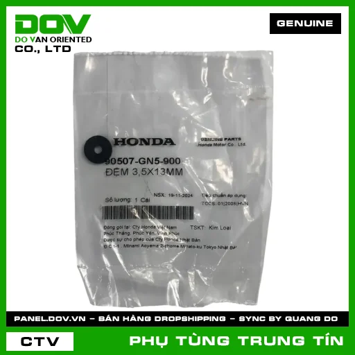 ĐỆM 3,5X13MM | 90507-GN5-900 | HONDA (DREAM 110, SUPER DREAM) — 90507GN5900