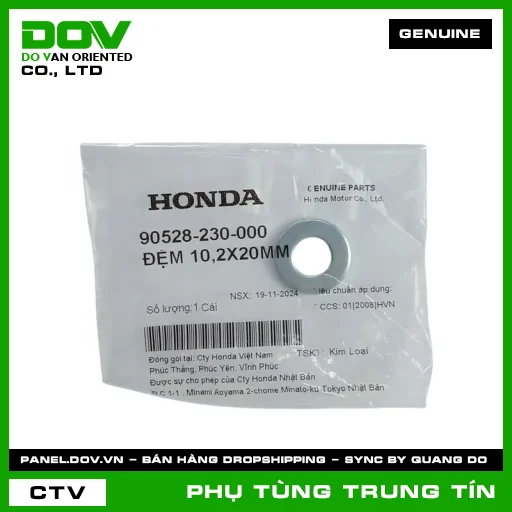 ĐỆM 10,2X20MM | 90528-230-000 | HONDA (SUPER DREAM, WAVE ALPHA) — 90528230000
