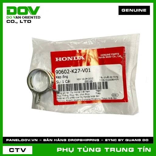 KẸP ỐNG | 90602-K27-V01 | HONDA (AIR BLADE 125, AIR BLADE 125/150, AIR BLADE 125/160, LEAD 125, PCX, PCX 125, PCX 125/150, PCX 160, SH 125/150, SH 125/160, SH MODE, VARIO 160) — 90602K27V01