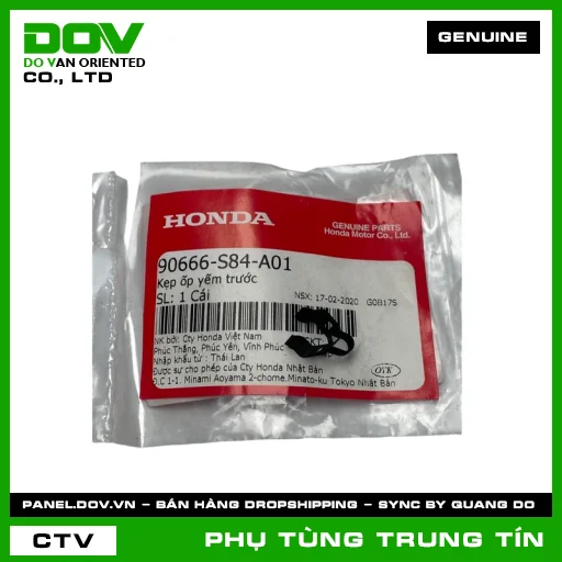 KẸP ỐP YẾM TRƯỚC | 90666-S84-A01 | HONDA — 90666S84A01
