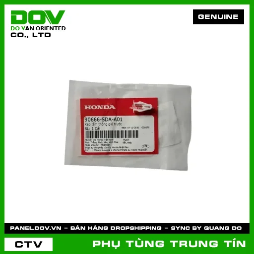 KẸP BẤM | 90666-SDA-A01 | HONDA (AIR BLADE 110, CB500X, FUTURE 125, GOLDWING, NX500, PCX, REBEL 1100, SH 125/150, VISION 110, WAVE RSX 110, WINNER 150) — 90666SDAA01