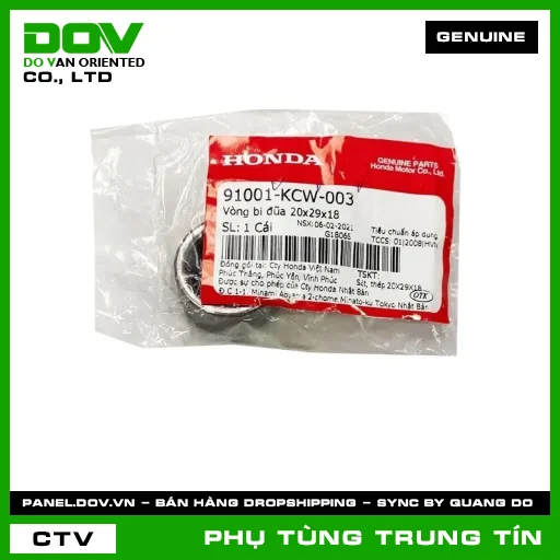 Vòng bi đũa 20x29x18 | 91001-KCW-003 | HONDA (AIR BLADE 110, AIR BLADE 125, AIR BLADE 125/150, AIR BLADE 125/160, CLICK 110, LEAD 125, PCX, PCX 125, PCX 125/150, SH 125/150, SH MODE, VARIO 160, VISION 110) — 91001KCW003