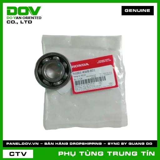 VÒNG BI 63/22 | 91001-KWB-601 | HONDA (BLADE 110, DREAM 110, FUTURE 125, MSX 125, WAVE ALPHA 110, WAVE RSX 110) — 91001KWB601