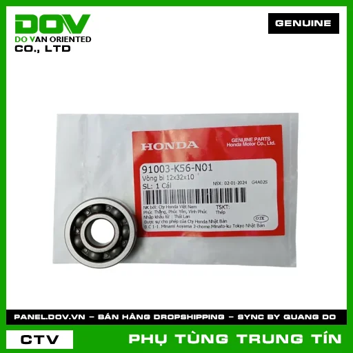 VÒNG BI 12X32X10 | 91003-K56-N01 | HONDA (CB150R, CBR150R, WINNER 150, WINNER R, WINNER X) — 91003K56N01