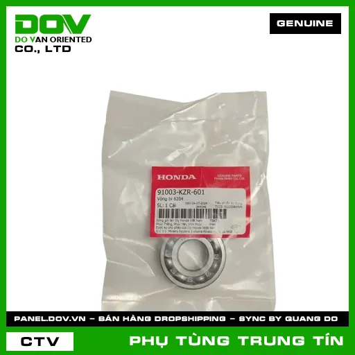 VÒNG BI 6204 | 91003-KZR-601 | HONDA (AIR BLADE 125, LEAD 125, PCX, PCX 125, PCX 125/150, SH MODE, VISION 110) — 91003KZR601
