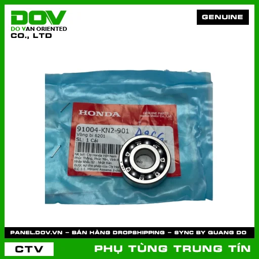 VÒNG BI 6201 (KHÔNG PHỚT CHẮN BỤI) | 91004-KN2-901 | HONDA (SH 125/150) — 91004KN2901