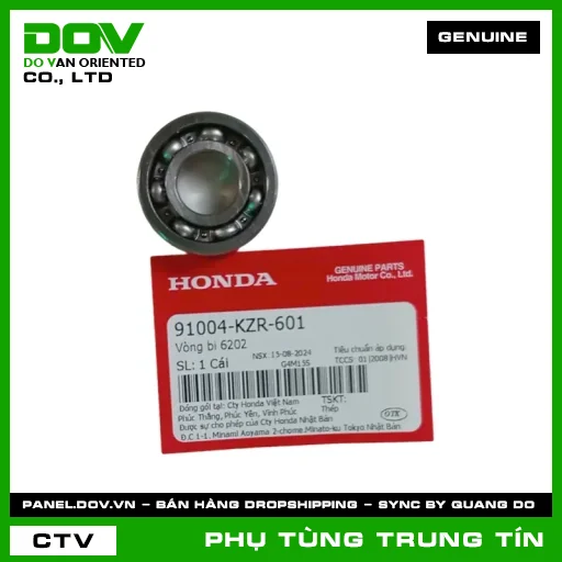 VÒNG BI 6202 | 91004-KZR-601 | HONDA (AIR BLADE 125, AIR BLADE 125/150, AIR BLADE 125/160, LEAD 125, PCX, PCX 125, PCX 125/150, PCX 160, SH 125/150, SH MODE) — 91004KZR601