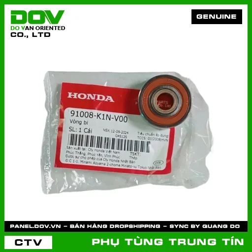 VÒNG BI 6002UU | 91008-K1N-V00 | HONDA (AIR BLADE 125/160, LEAD 125, SH MODE, VISION 110) — 91008K1NV00