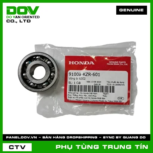 VÒNG BI 6302 | 91008-KZR-601 | HONDA (AIR BLADE 125, AIR BLADE 125/150, LEAD 125, PCX, PCX 125, SH 125/150, SH MODE, VISION 110) — 91008KZR601