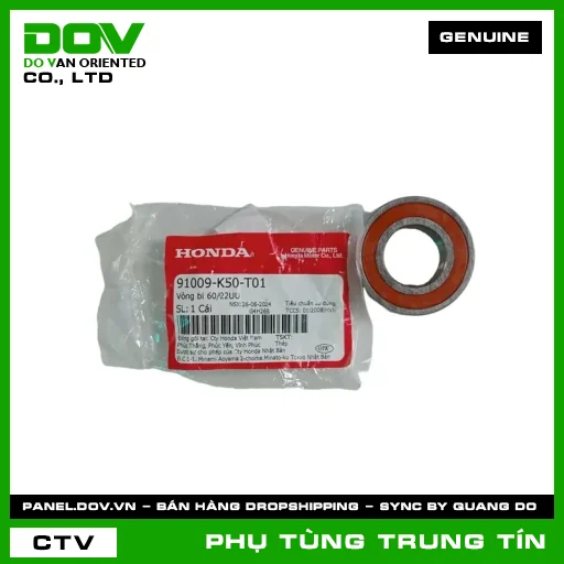 VÒNG BI 60/22UU | 91009-K50-T01 | HONDA (LEAD 125, VISION 110) — 91009K50T01